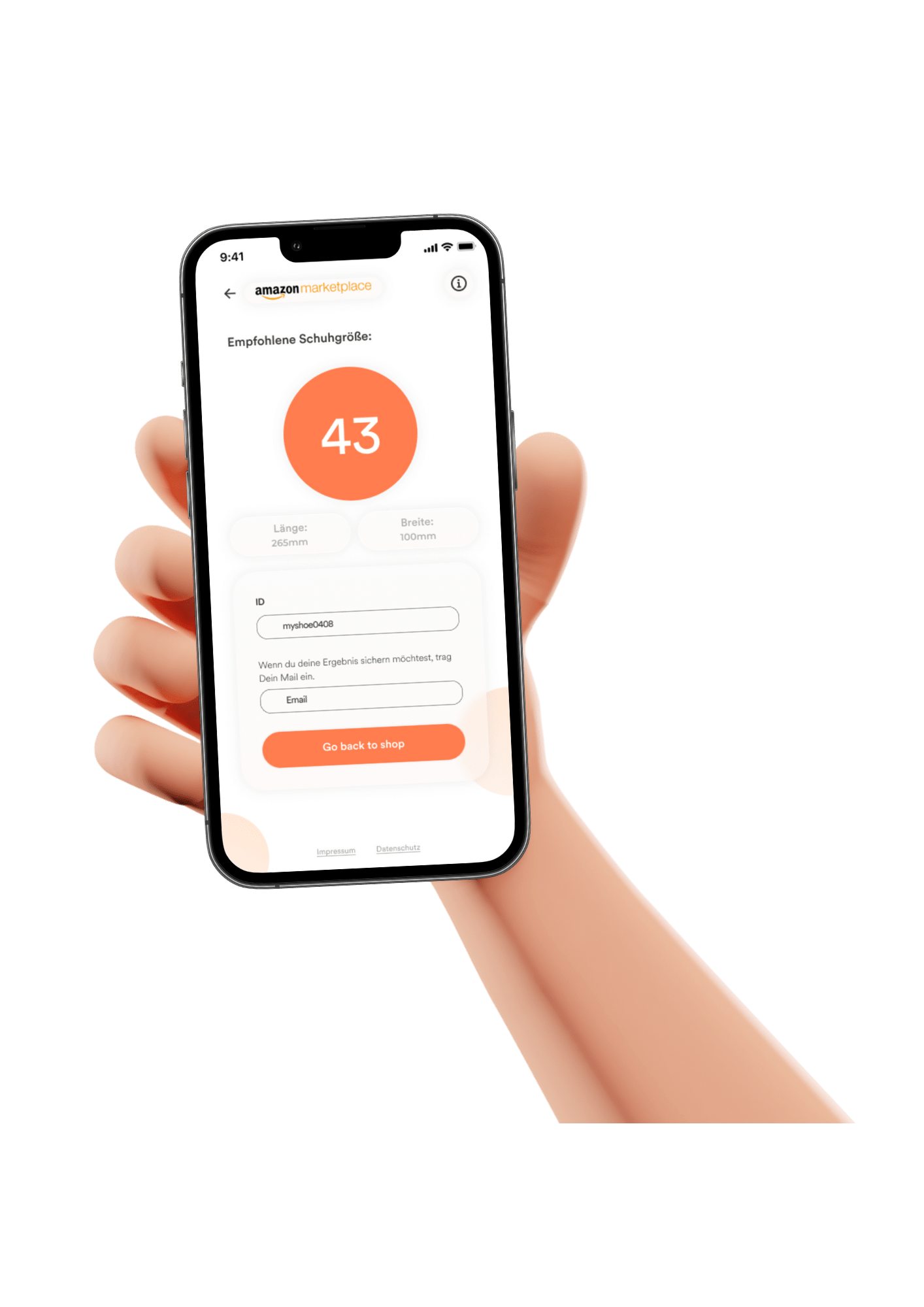 digital shoe sizing tool - mySHOEFITTER